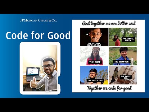 JPMorgan Chase & Co. || Code for Good 2020 || Virtual Hackathon || Presentation Round || SIT Tumkur