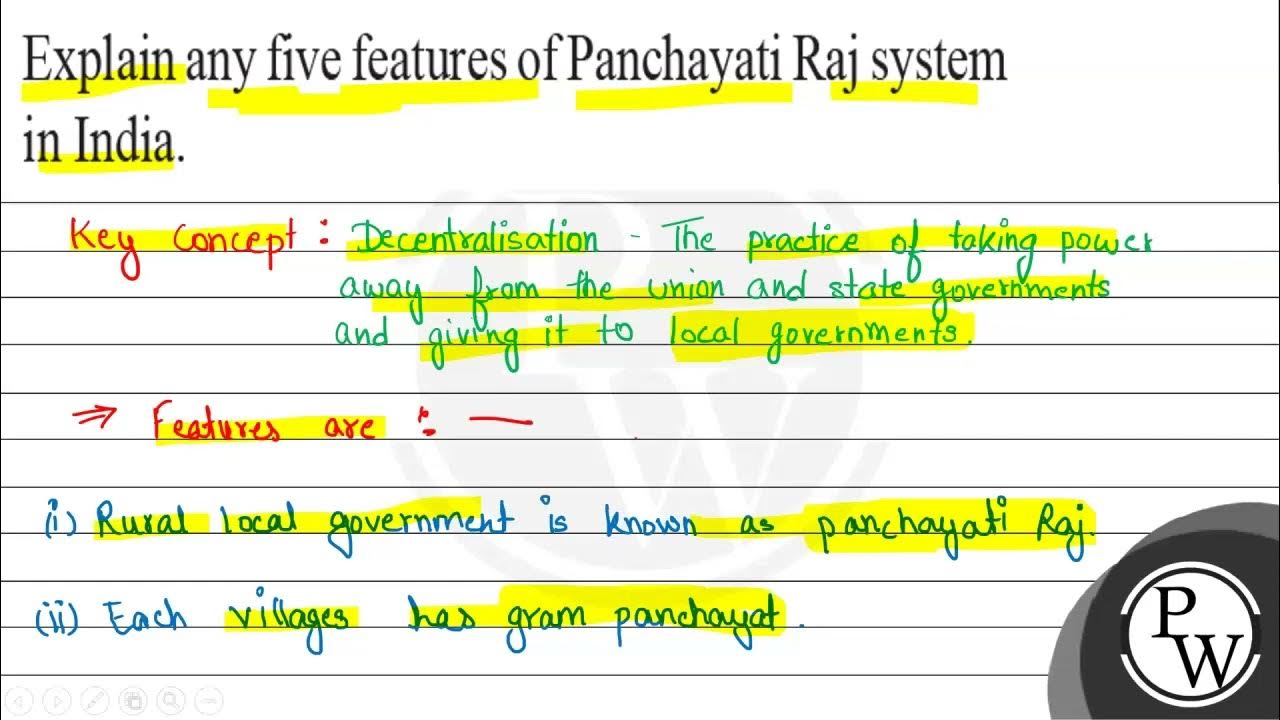 explain-any-five-features-of-panchayati-raj-system-in-india-key