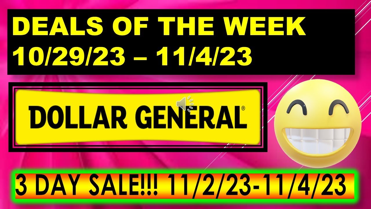 Dollar General Deals This Week 11/26-12/2 🎉 👉🏼 P&G DEAL: Buy 1