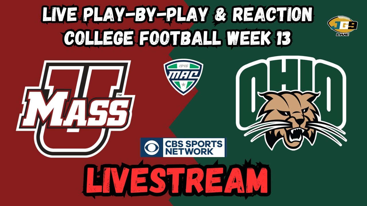 UMass (Massachusetts) vs. Ohio | College Football Week 13 | CBSSN LIVESTREAM | LIVE Play-By-Play