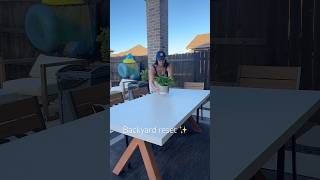 Backyard reset #backyard #shortsvideo #decorating #outdoorstyling #homedesign