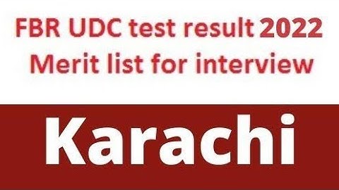 FBR/UDC/LDC/pdf download/written#result#karachi #stenopist#data entry operater#result Aya gye hn