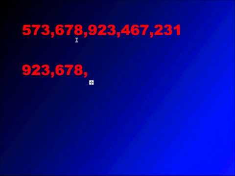 How to arrange numbers