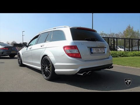 Mercedes-Benz C63 AMG Estate LOUD Revs & FAST Acceleration! SOUNDS!