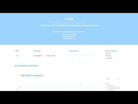 Stock Correlation - Plotly & Dash