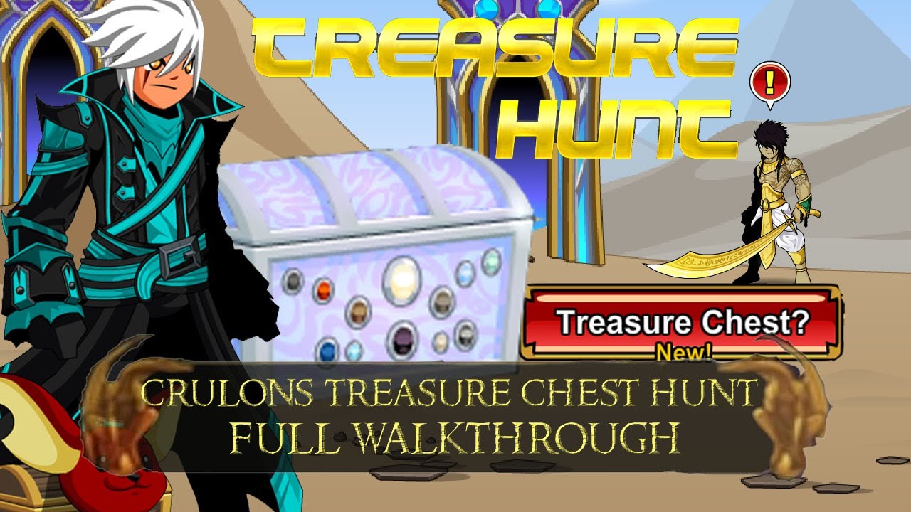 AQW Crulons Treasure Chest Hunt Full Walkthrough /join djinngate