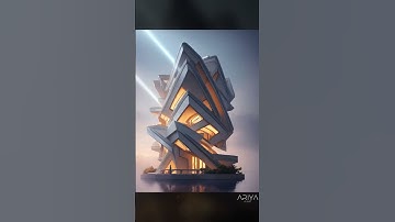 Beautiful Architectural AI Concept Art #aiart #architecture #shorts