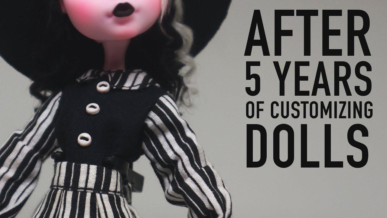 Я наконец-то перекрасила куклу Дракулауры.