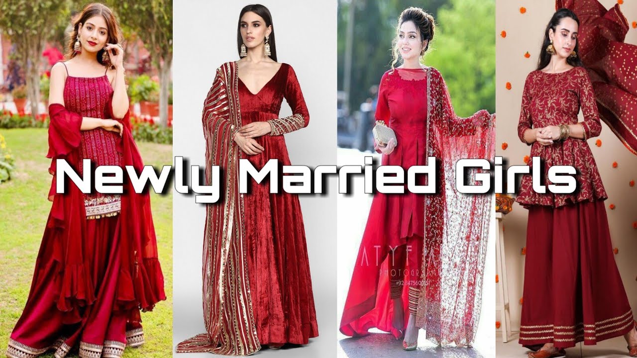 Red Suits Ideas For Newly Married Girls  Newly Married Bride Outfits Ideas  2020 