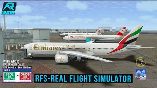 RFS - Real Flight Simulator - Rio to Dubai ||Full Flight|| BOEING 777-200||Emirates||FHD||Real Route