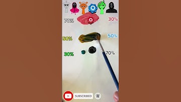 Guess The Mixed Colors Of Squid Game 2 （Part 2） #squidgame2 #squidgame #colormixing #satisfying