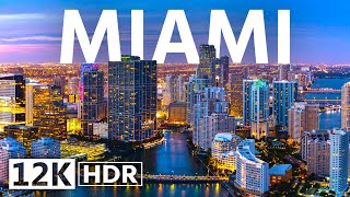 Miami, Florida 12K Video ULTRA HD HDR 120 FPS • The Magic City in Drone (GTA 5)