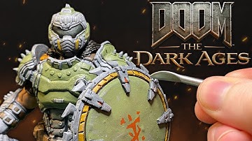 I sculpted the Slayer from the new game, DOOM The Dark Ages.