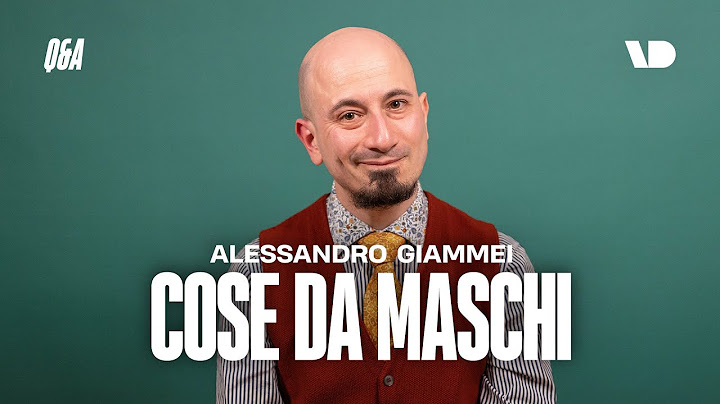 Cose da maschi, con Alessandro Giammei