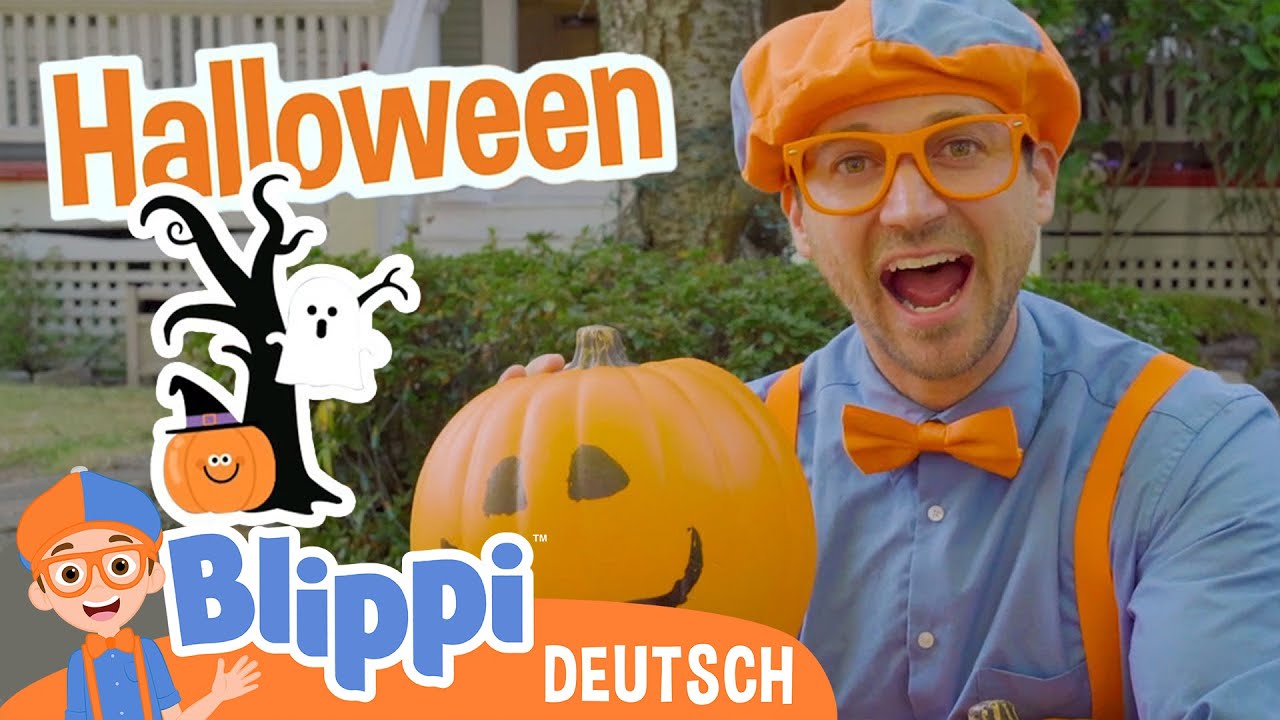 Blippis Halloweendekoration | Kinderlieder und Cartoons | Blippi | Moonbug Kids Deutsch