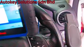 Mercedes W204 All Key Lost by Autel Im508 on vehicle
