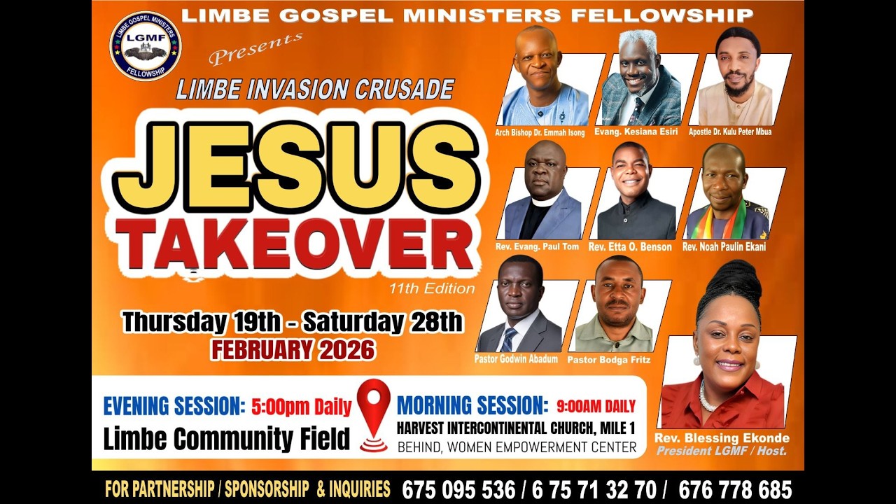 LIMBE INVASION CRUSADE || JESUS TAKEOVER || EVANG. KESIENA ESIRI