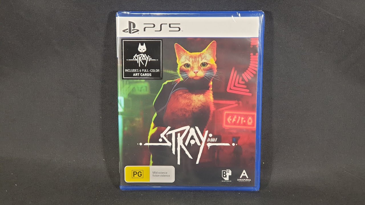 Stray PS4 with PS5 Upgrade Brand New Sealed with 6 Art Cards Fast Ship w  Trackin 811949035585