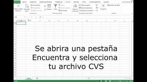 Convertir datos de un archivo CVS a Excel