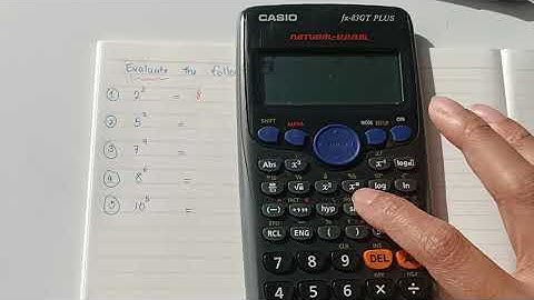 How to evaluate indices in a calculator