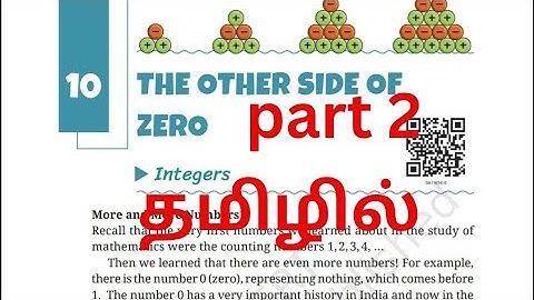 class 6 maths chapter 10 the other side of zero in Tamil part 2 #kvs#cbse#ncert#class6maths