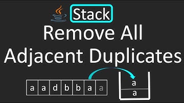LeetCode - 1047. Remove All Adjacent Duplicates In String | Stack | Java
