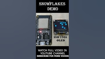 Snowflakes Demo in SSD 1306 OLED display using ESP32 #esp32 #esp32project