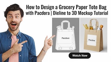 How to Design a Grocery Paper Tote Bag with Pacdora | Dieline to 3D Mockup Tutorial