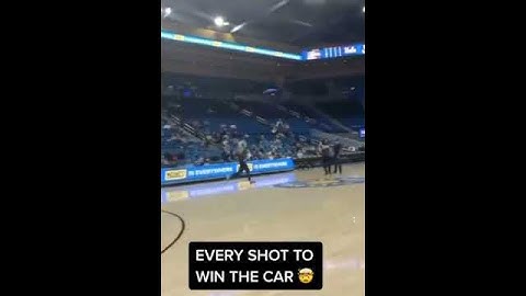 She had to make 4 shots to win a car