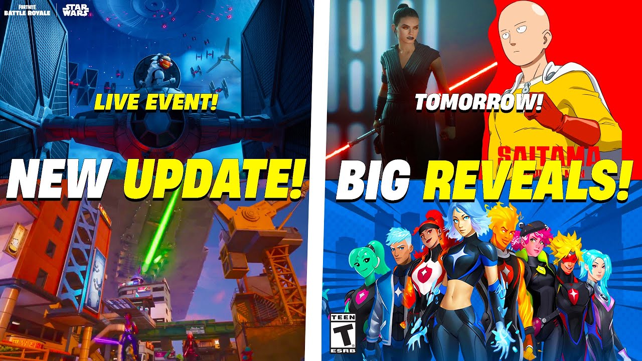 Fortnite Update Tomorrow - EVERYTHING NEW! (GO INSIDE Death Star, SITH REY, CONTROL Destroyer)