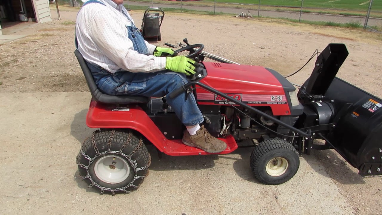 MTD Lawn Tractor With Snowblower YouTube