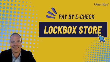 Pay by eCheck In The Lockbox Store | OneKey® MLS Training