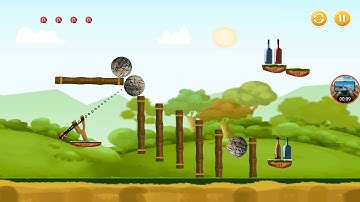 knock down bottles forest world level 31