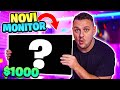 Moj novi gaming monitor od 1000 mali setup tour najbolji monitor trenutno za gaming