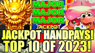 TOP 10 BIGGEST JACKPOTS OF 2023! 🤑 MY BEST WINS FROM THE YEAR! Slot Machine Wins