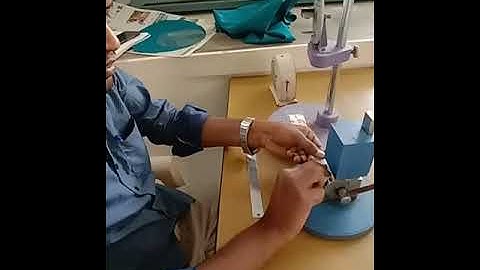 Crease Recovery Test for Fabrics