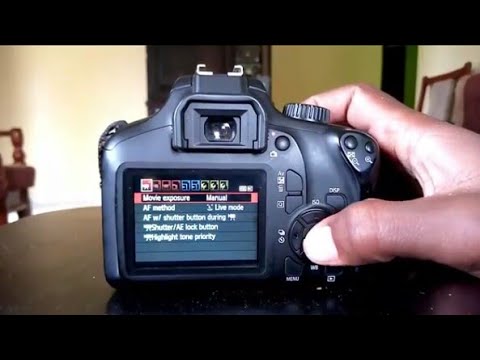 Manual movie setting on canon camera - YouTube