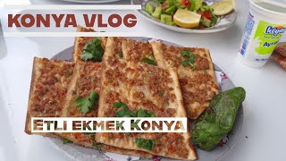 ETLİ EKMEK KONYA 🇹🇷 Pide à la viande hachée 💯 #vlog  #konya