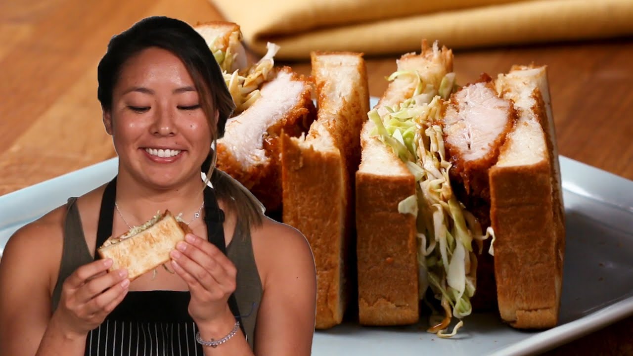 Chicken Katsu Sandwich With Hitomi • Tasty