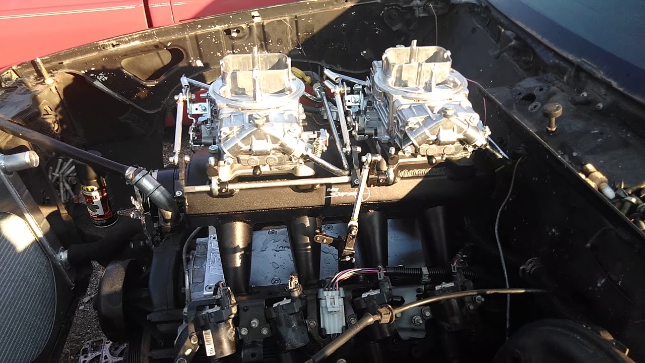 First LS with two carbs YouTube