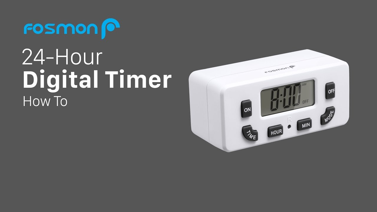 Fosmon 24 Hour Timer Outlet, Timer for Electrical Outlets, Indoor