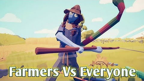 FARMER FACTION VS EVERY OTHER FACTION (Totally Accurate Battle Simulator)