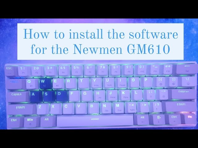 Newmen GM610 - How to install the Software Application 