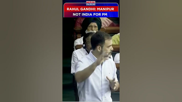 Rahul Gandhi In Lok Sabha: 'Manipur Not India For PM Modi' #shorts