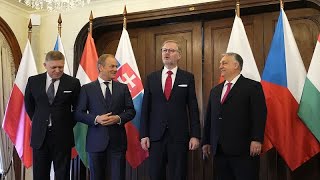 ⁣Réunion du groupe de Visegrad à Prague pour évoquer la guerre en Ukraine