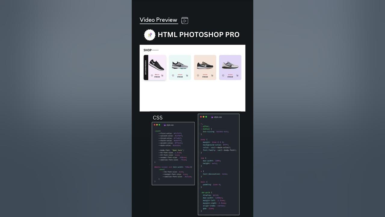 Shoes Product Card Animation Using HTML CSS #coding #shortsvideo # ...