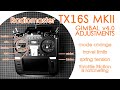 Radiomaster tx16s mkii gimbal v4 adjustments stick tension travel limit modes  throttle friction