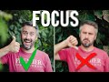 How to get the correct focus without af  job shadow