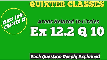 Chapter12 areas related to circles Exercise 12.2 Question10 #class10maths #areaofsector #cbse #ncert