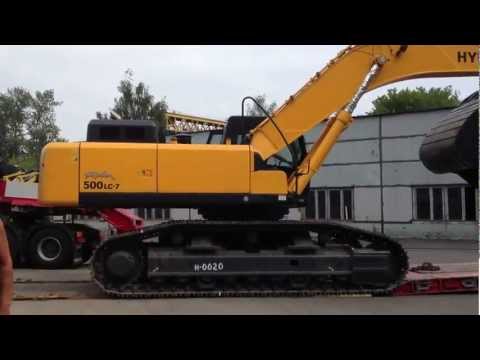 Погрузка экскаватора Hyundai R500LC7